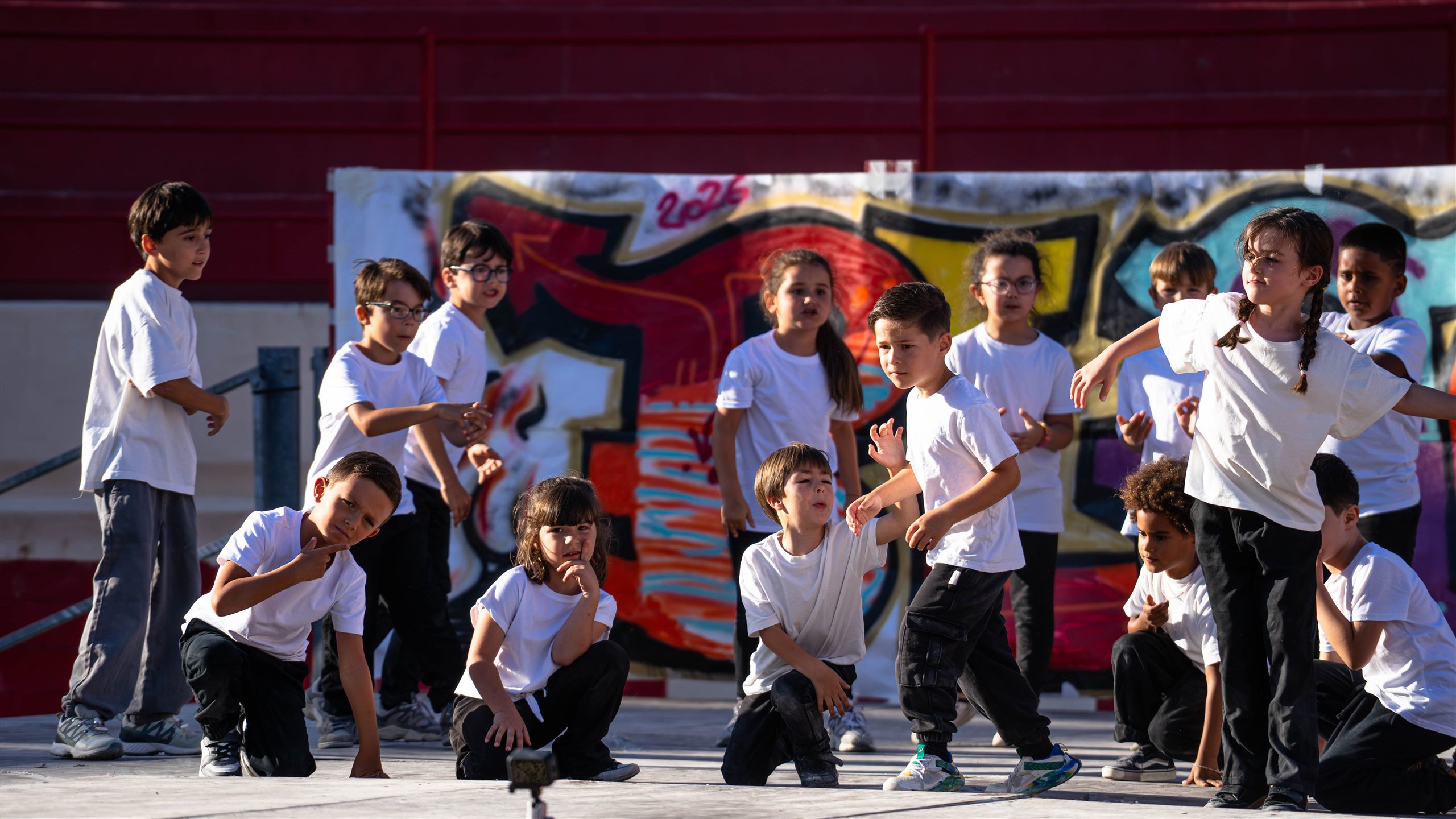 Enfants de Shiva Danse pendant une activité de baby hip-hop à Pérols